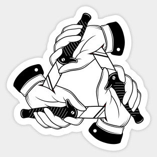 Hand Triangle Sticker